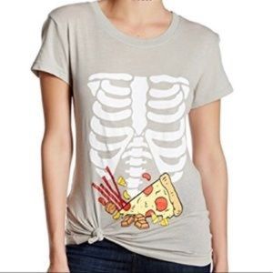 WILDFOX Couture Pizza Chocolate Lungs Tee size XS